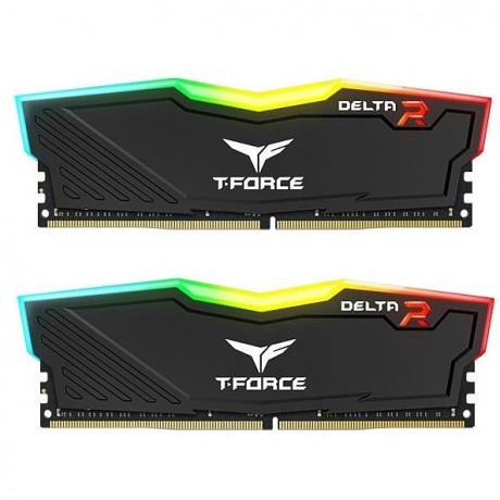 Team T-Force Delta RGB Black 16GB 2x8GB 3200MHz CL16 DDR4 Gaming Ram (TF3D416G3200HC16FDC01)