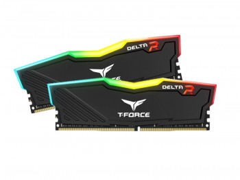 Team T-Force Delta RGB Black 16GB 2x8GB 3200MHz CL16 DDR4 Gaming Ram (TF3D416G3200HC16FDC01)