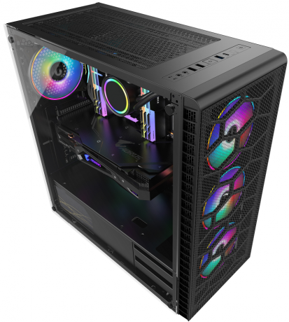 GAMEPOWER HORIZON RGB GAMING KASA MESH PANEL 550W