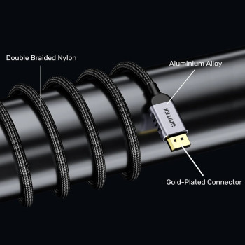 UNITEK DISPLAY PORT 2.1 KABLO 1MT 16K C1626GY01-1M)