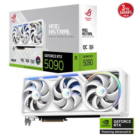 ASUS ROG-ASTRAL-RTX5090-O32G-WHITE  512BİT VGA