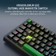 GAMEPOWER TIRUS HE80 8K KABLOLU RGB MANYETİK KLAVYE/83TUŞ