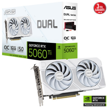 ASUS DUAL-RTX5060TI-O16G-WHITE NVIDIA
