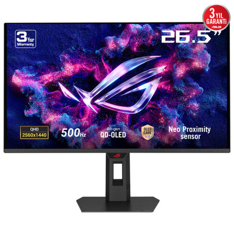 27 ASUS ROG STRIX XG27AQDPG 0.03MS 500HZ 2K QHD QD-OLED PIVOT GAMING