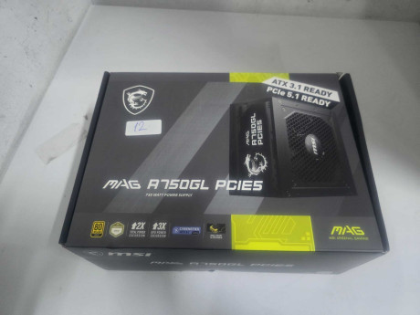 MSI MAG A750GL PCIE5 750W 80+GOLD POWER SU(OUTLET)