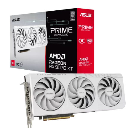 ASUS PRIME RX9070XT WHITE 256Bit 16GB VGA