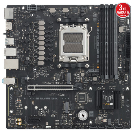 ASUS TUF GAMING A620AM-PLUS 7600MHZ(OC) DDR5 2xDP HDMI ÇİFT M2 USB3.2 AURA RGB 2.5GBİT LAN mATX