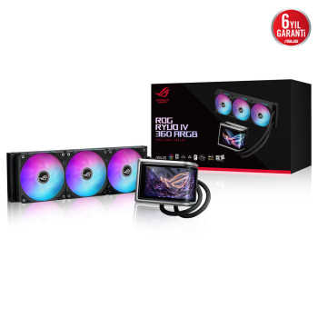 ASUS ROG RYUO IV 360 ARGB 360MM SİYAH İŞLEMCİ SIVI SOĞUTUCU